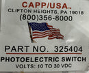 Capp USA Part No. 325404 Photoelectric Switch 10-30 VDC-1