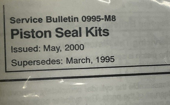 Parker PK1002AN01 1" Cylinder Piston Seal Kit