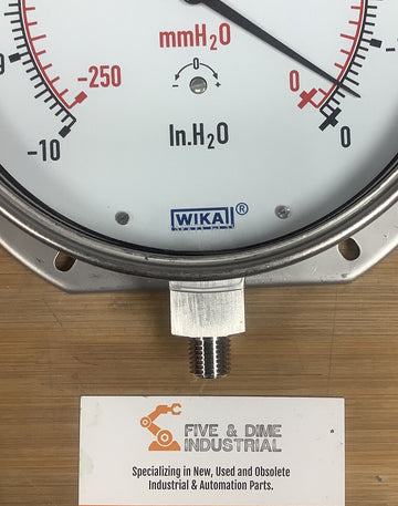 Wika 632.50 6" 10 InH2O/mmH2O VAC 1/4" NPT LM RF 50396048 - 0