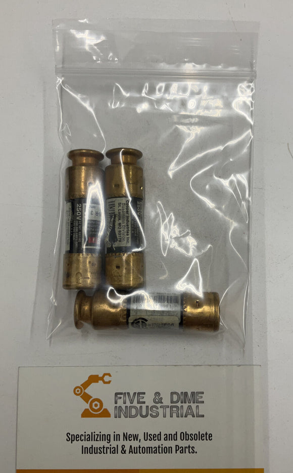 Bussmann Fusetron FRN-R-3  3A Fuse Lot of (3)