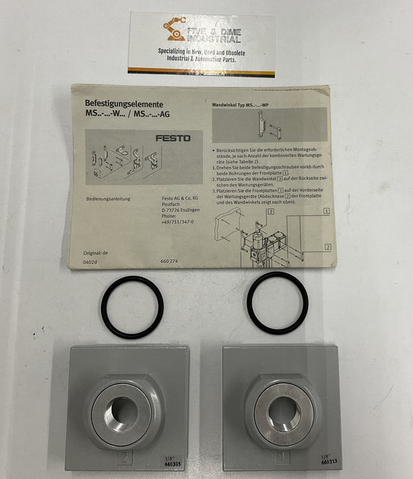 Festo MS6-AGC Cylinder Sub Base Set 3/8" Connection Plate 526081