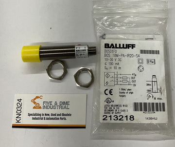 Balluff BOS 18M-PA-IR20-S4 Retroreflective Sensor B0S01F0