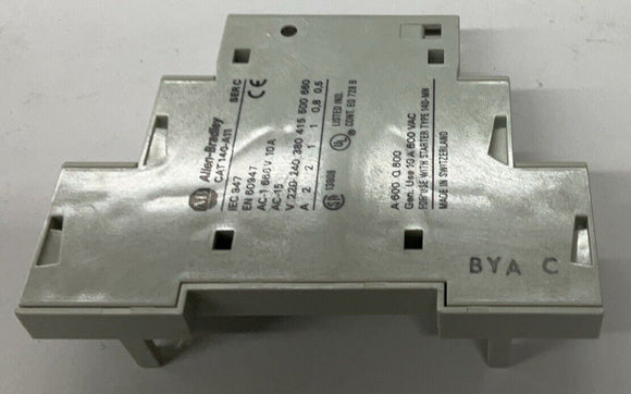 Allen Bradley 140-A11 Auxiliary Contactor 1-N0 1-NC