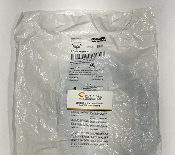 Murr Elektronik CD08-0G-100-A1 Female Connector Cable 8M