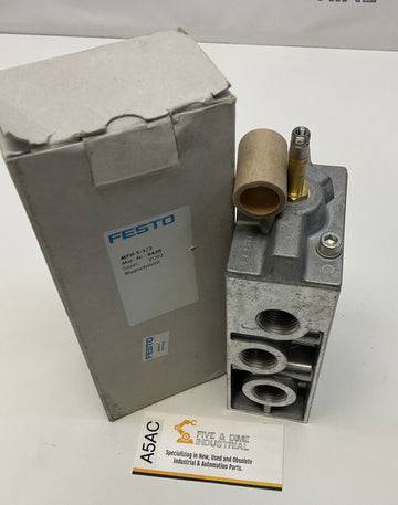 Festo MFH-5-1/2 Solenoid 5/2-way, Monostable Pneumatic Valve, G1/2 Ports 6420