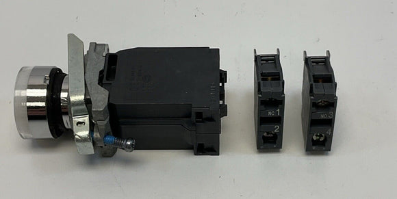 Schneider Electric XB4-BW3145 White Push Button