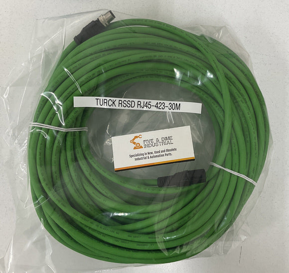 Turck RSSD RJ45 423-30M U-96533 Network Hybrid 4-Pin 30 Meters