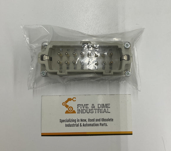 Harting 10.2020 HBE 16 Screw Terminated Plug w/ Wire Protection