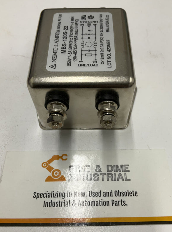 Nemic Lambda MBS-1205-22 Noise Filter 250V AC