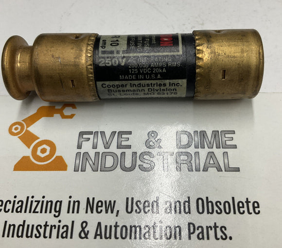 Bussmann Fusetron FRN-R-10 10A Lot of (4)