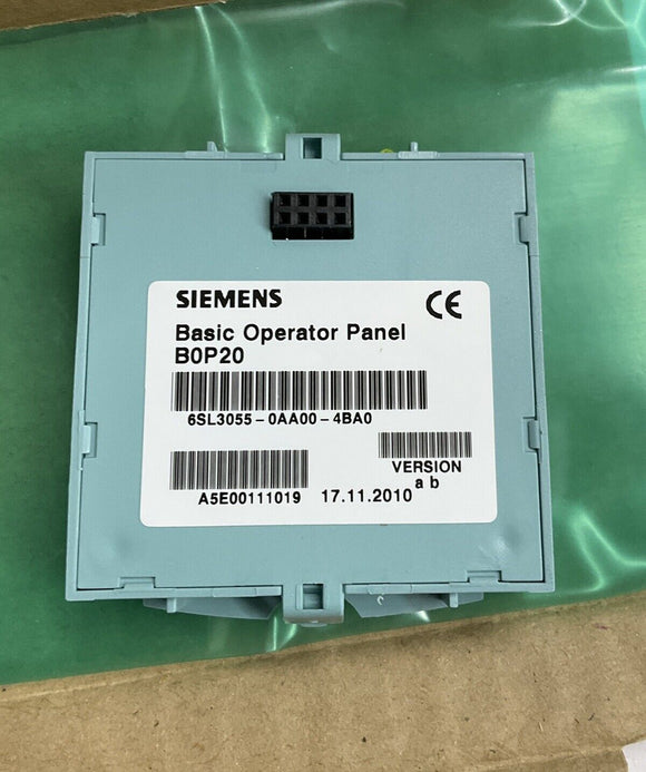 Siemens 6SL3055-0AA00-4BA0 Basic Operator Panel BOP20
