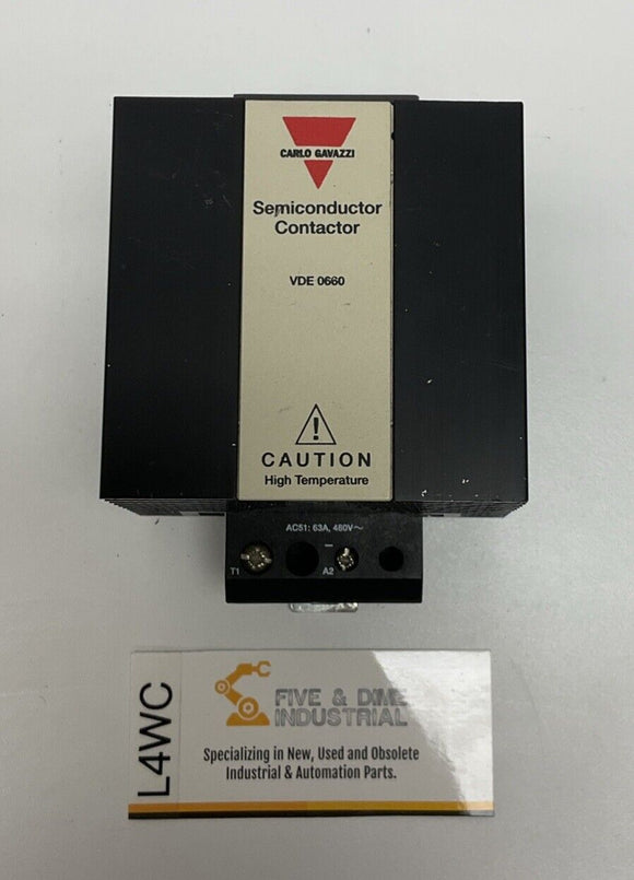 Carlo Gavazzi RN1A48D63 Solid State Relay 5 to 32 VDC AC51:63A, 480 VAC
