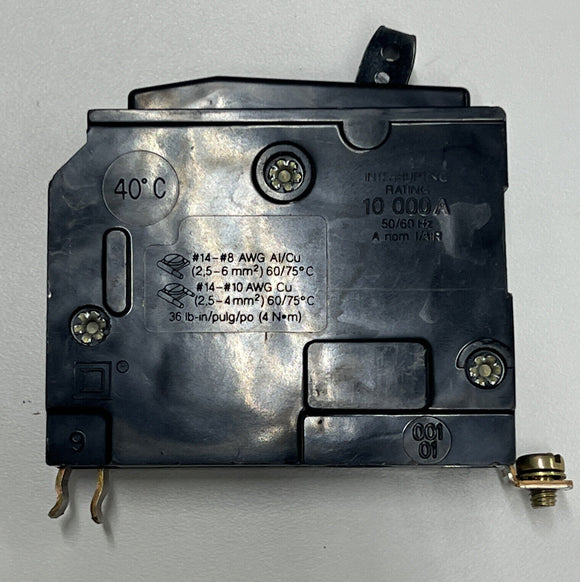 Square D QOB-120 Circuit Breaker SWD 20 Amp Bolt-On  120/240VAC