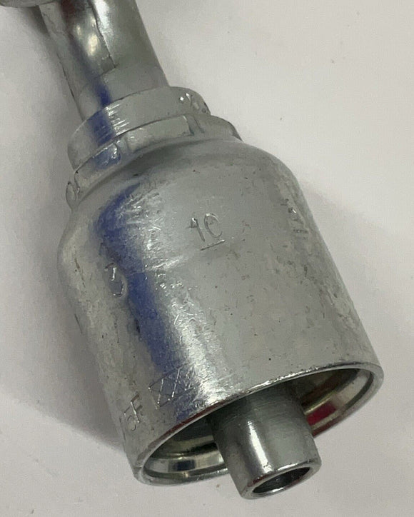 Parker 1C443-10-6 Crimp Hydraulic Fitting 45° M16-1.5X3/8 ID Hose