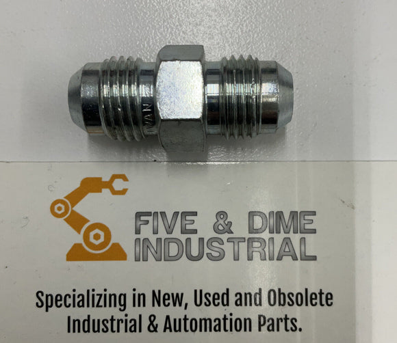 Parker JIC 6HTX-6-6 Stainless Steel Straight 36° Flare Union