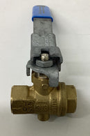 Rub S93C41  Brass Ball Valve Lockable Handle 3/8'' NPT Female-3