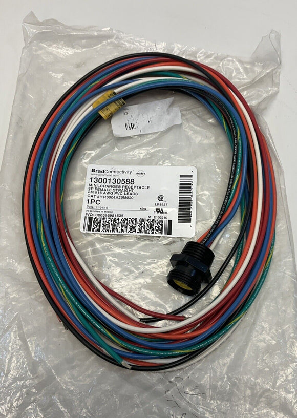 Brad Woodhead 1300130588 Mini Change Receptacle Cord 6P Female 2M
