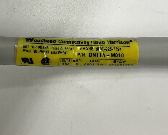 Brad Harrison Molex DN11A-M010 1 Meter DeviceNet 5-Pole M/MFE Cable
