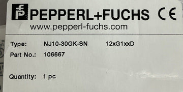 Pepperl Fuchs 106667 Proximity Sensor NJ 10-30GK-SN - 0