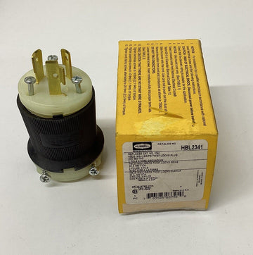 Hubbell HBL2341 / 2341  2-Pole, 3-Wire 20A Twist-Lok Male Plug