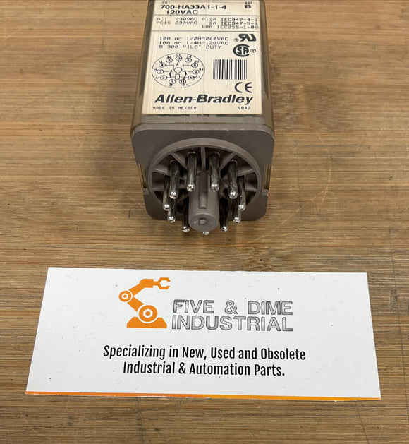 Allen Bradley 700-HA33A1 1-1-4 Relays 120 VAC. Lot of 3