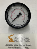 Noshok 20-110-15 2" Block ABS Case Gauge 0-15 PSI 1/8" NPT Rear-2