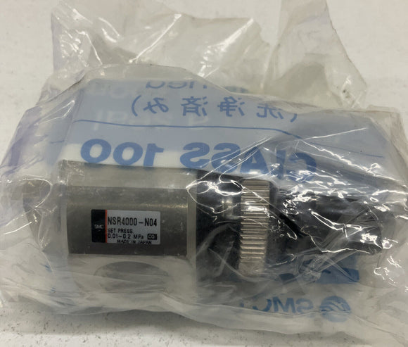 SMC NSR4000-N04 Non-Relieving Stainless Steel Clear Air Regulator Valve