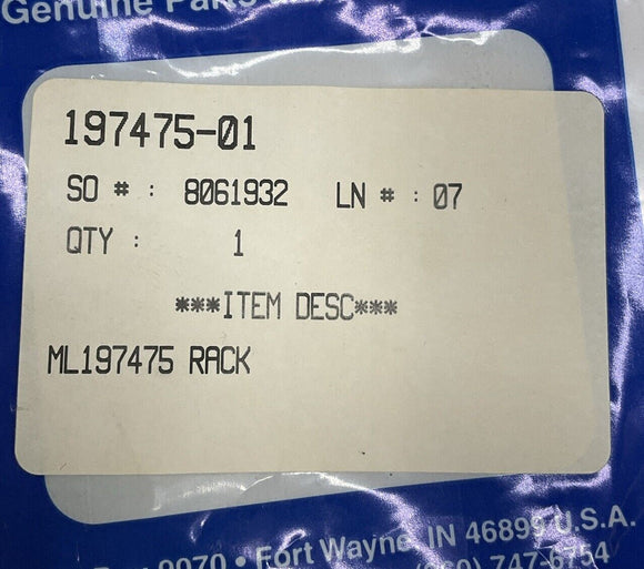 PHD 197475-01 ML197475 Rack