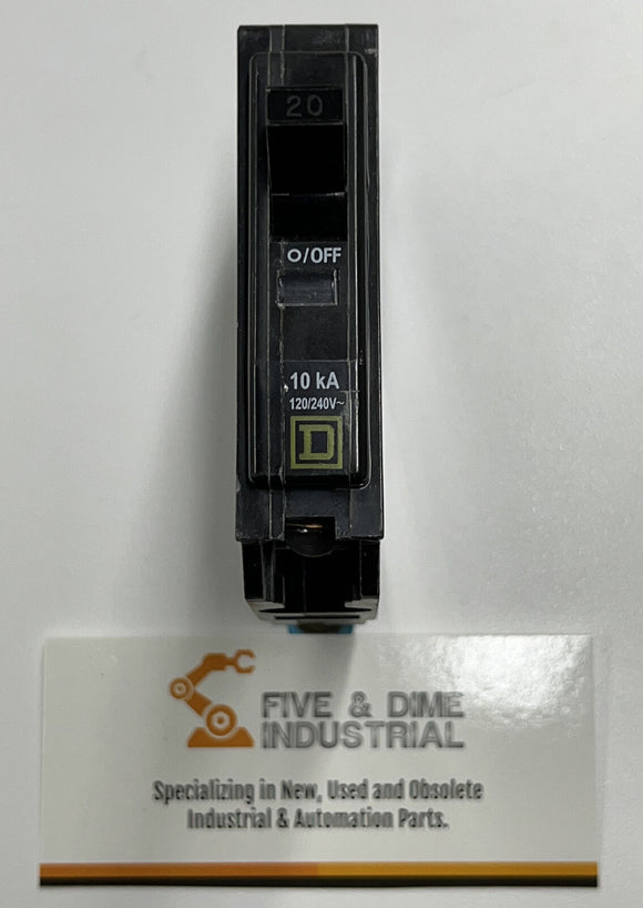 Square D QOBSWS Circuit Breaker 20A 1-Pole  SR-241 120/240 VAC