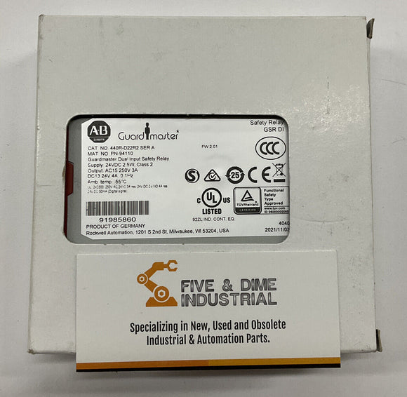 Allen Bradley 440R-D22R2 Ser A GuardMaster Dual Input Safety Relay
