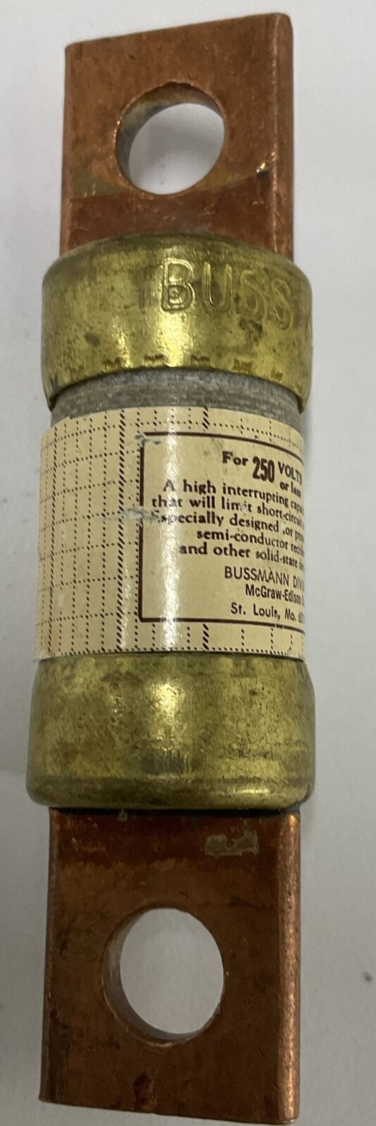 Bussman Tron KAX-60 Rectifier  Fuse 60A, 250V