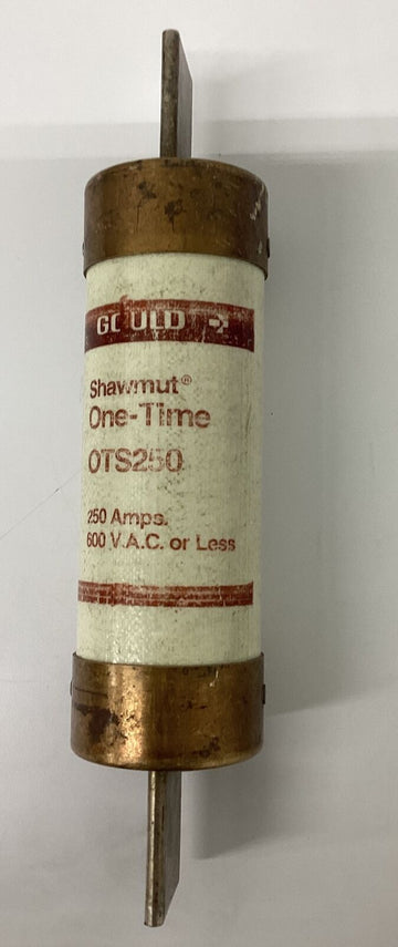 Gould Shawmut OTS250 One-Time Fuse 250 Amps 600 VAC - 0