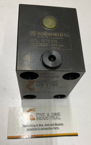 Roemheld 1575105 Block Pull Cylinder 500 Bar - 0