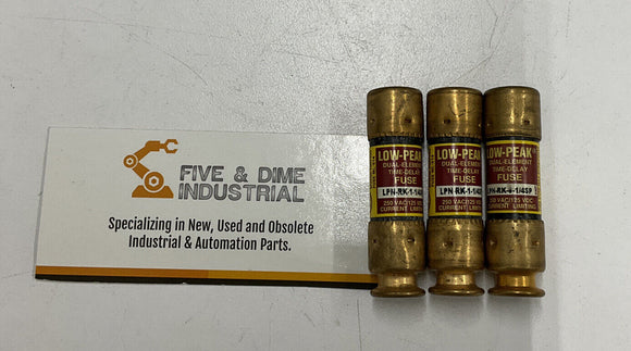 Bussmann  LPN-RK-1-1/4SP Low-Peak  Lot of 3 Fuses