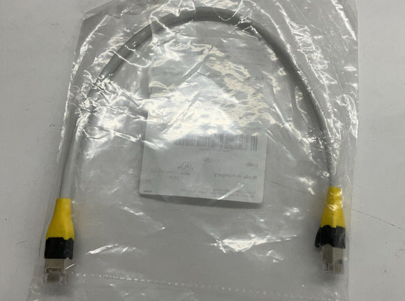 Murr 7000-74711-7780030 Gigabit Shielded RJ45 Male/Male 0.3 Meter Cable