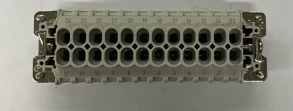 Weidmuller 1211100000 HDC HE-24 24 Contact Heavy Duty Connector