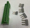 Phoenix Contact A81.XS4 Screw Terminal Block w/ Jumpers 4 12 Pin-3