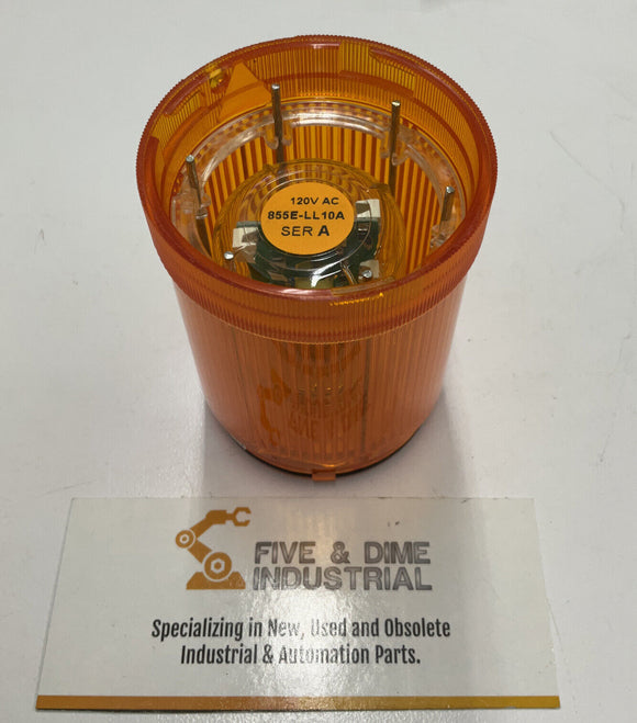 Allen Bradley 855E-10TL5 Ser. A 120V Orange Stack Light