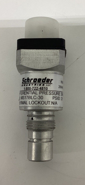 Schroeder MS17BLC-30 Pressure Differential Switch Sensor - 0