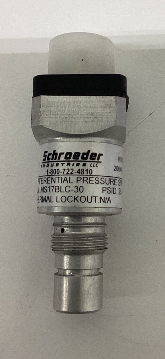 Schroeder MS17BLC-30 Pressure Differential Switch Sensor