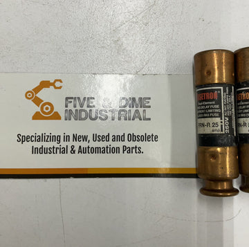 Bussmann FRN-R25 Fusetron Time Delay Fuses 25A 250V  Lot of 3 - 0