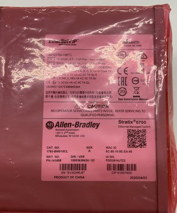 Allen Bradley 1783-BMS10CL Stratix 5700 10-Port Managed EtherNet Switch - 0
