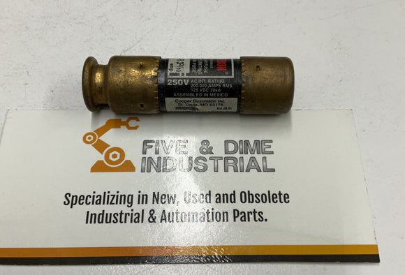 Bussmann FRN-R-3 2/10 Fusetron Fuses 3 2/10 Amps 250V   Lot of 4