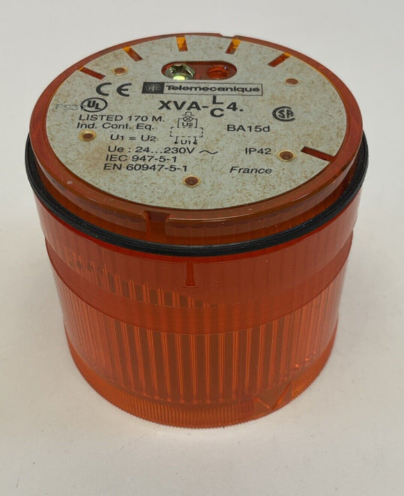 Telemecanique  XVA-C451  Amber Flashing Stack Light  24-230VAC