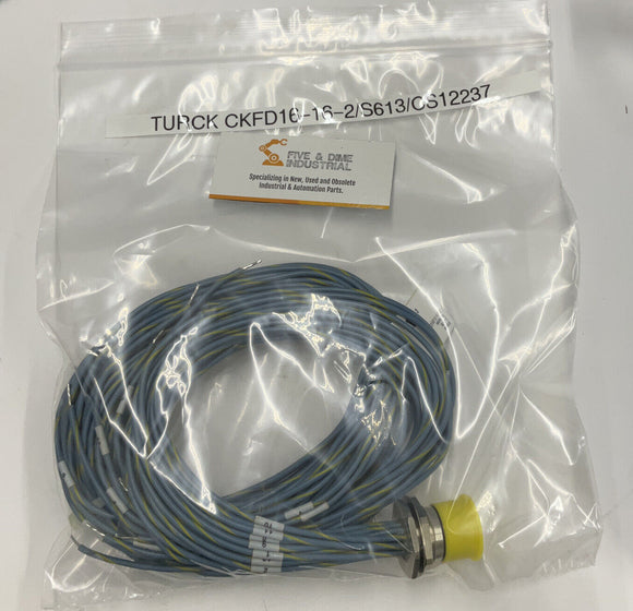 Turck CKFD16-16-2/S613/CS12237 16-Pin Receptacle U-34798