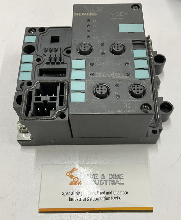Siemens 6GT2-002-OEB20 Moby ASM 452 Module with Base