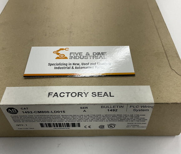 Allen Bradley 1492-CM800-LD015 Ser. A Fused Swing-Arm Conversion Module