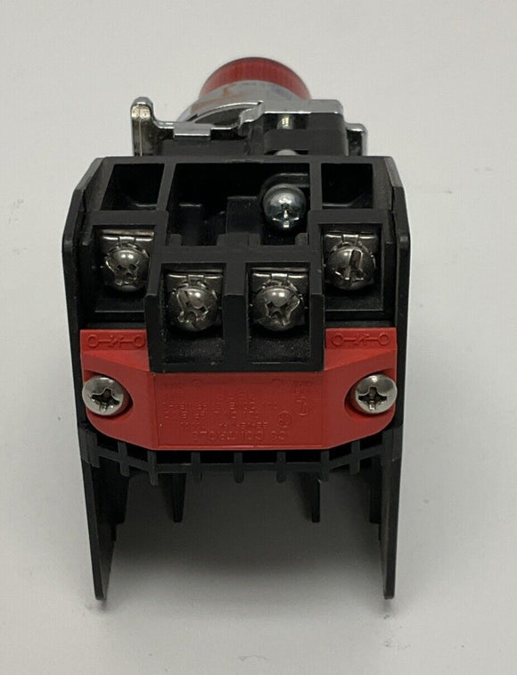Cutler Hammer 10250TD Red Pilot Light Momentary Switch with Adapter