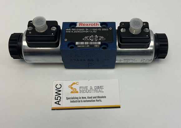 Rexroth Bosch R901318450 Hydraulic Valve 24VDC 1.25A