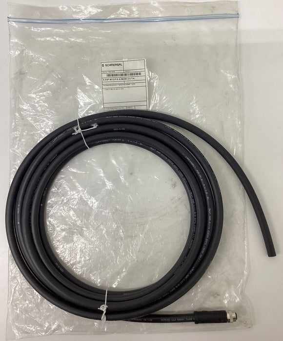 Schmersal 103013430 5M 4-Pole Cable A-K4P-M12-P-S-G-5M-BK-2-X-T-4
